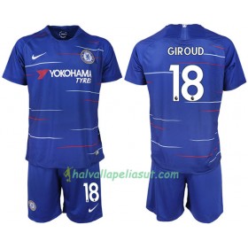 Jalkapallo Pelipaidat Chelsea GIROUD 18 Lasten Kotipaita 2018-2019 Lyhythihainen